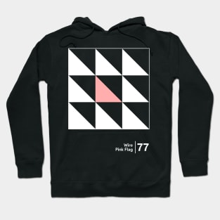 Pink Flag / Minimalist Graphic Artwork Design Hoodie